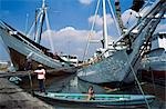 Schooner Bugis Makassar, Java, Indonésie