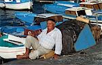 Old fisherman,Marina Grande,Capri,Italy