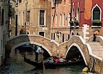 Gondole sur le canal, Venise, Italie