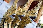 Dragon statue at Buddhist temple,Luang Prabang,Laos