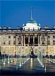 Fountains in courtyard,Somerset House,London,UK