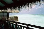 Balcony overlooking the sea,Maldives