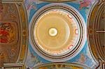 Dôme dans l'église de notre Dame de la victoire, la Valette, Malte