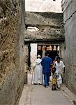 People in alleyway,Fez,Morocco