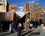 Tapis souk, Marrakech, Maroc