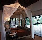 Innere der Schlafzimmer, Sinsita Felsen, Sabi Sands, Südafrika