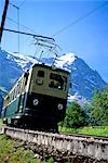 Chariot sur la Jungfrau, Alpes, Suisse