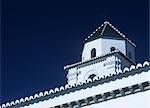 DACH DER KLEINEN KIRCHE, CANARS DORF ALPUJARRA TAL ANDALUSIEN, SPANIEN