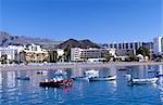 Strand von Los Christianos, Teneriffa, Kanarische Inseln, Spanien