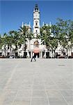 City square en face de l'hôtel de ville, Valence, Espagne