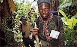 Local tour guide and tourist,Ngosi volcano,Tanzania