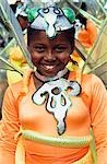 Masquerading carnival characters,Port O'Spain,Trinidad