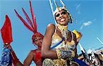 women in shiny costumes,Port O'Spain,Trinidad