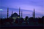 Blue Mosque at dusk,Istanbul,Turkey