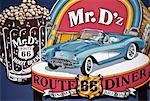 MR D'S Diner Sign,Route 66,Arizona,USA