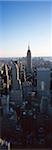 Vue panoramique de la ville de l'Empire State Building, New York, USA