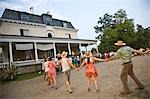 People performing Square Dance,Rokeby Estate,Hudson Valley,New York State,USA