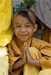 A monk during Tet Festival,Saigon,Vietnam