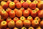 Apples in Open Air Market, Barcelona, Spain