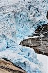 Nahaufnahme der Briksdalsbre Gletscher Jostedalsbreen-Nationalpark, Norwegen
