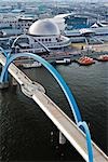 Pont et le Port de Naygoya Aquarium Public, Port Nagoya, préfecture d'Aichi, Chubu, Japon