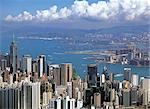 Overlooking Victoria harbour form Jardine Lookout, Hong Kong