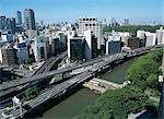 View of expressway, Tokyo, Japan