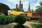 un recling Bouddha au Wat Yai Chai Mongkhon, Ayutthara, Thaïlande