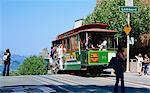 Cable car at Hyde Street, San Francisco