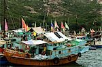 Boats at Po Toi Island, Hong Kong