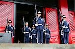 The changing guard ceremony at Martyrs' Shrine, Taipei, Taiwan