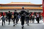 The changing guard ceremony at Martyrs' Shrine, Taipei, Taiwan