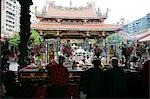 Worshipper at Lungshan Temple, Taipei, Taiwan