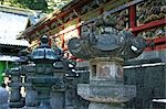 Stone lanterns, Toshogu Temple, Nikko, Japan