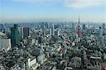 Paysage urbain de Tokyo de Roppongi Hills, Japon