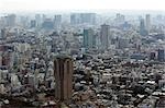 Cityscape of Minato-ku from Roppongi Hills, Tokyo, Japan