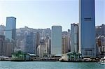 Skyline von zentralen Pier & Central, Hong Kong