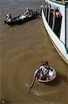 Tonle Sap Lake, Boat People (Vietnamese), near Siem Reap, Cambodia, Indochina, Southeast Asia, Asia