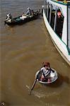 Lac de Tonle Sap, Boat People (vietnamien), près de Siem Reap, Cambodge, Indochine, Asie du sud-est, Asie