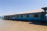 Floating school, Tonle Sap Lake, near Siem Reap, Cambodia, Indochina, Southeast Asia, Asia