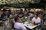 In the main square or Jardin de la Union in Guanajuato, Guanajuato State, Mexico, North America