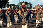 Marching bands on Sultan's birthday, Jogjakarta, Java, Indonesia, Southeast Asia, Asia