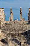 Temple des guerriers, Chichen Itza, UNESCO World Heritage Site, Yucatan, Mexique, Amérique du Nord