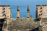 Temple des guerriers, Chichen Itza, UNESCO World Heritage Site, Yucatan, Mexique, Amérique du Nord