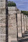 The group of a thousand columns, Chichen Itza, Yucatan, Mexico, Central America