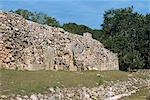 The ball court, Uxmal, UNESCO World Heritage Site, Yucatan, Mexico, North America