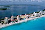 Hotel area of Cancun, Yucatan, Mexico, Central America