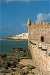 Ramparts and harbour gate, Essaouira, Morocco, North Africa, Africa