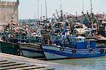 Pêche bateaux, Essaouira, Maroc, l'Afrique du Nord, Afrique