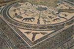 Mosaik-Fußboden, Volubilis, UNESCO Weltkulturerbe, Marokko, Nordafrika, Afrika